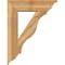 Ekena Millwork Funston Traditional Rough Sawn Bracket w/ Offset Brace, Western Red Cedar, 8"W x 28"D x 36"H BKT0806X28X36FST01RWR - alternate 2